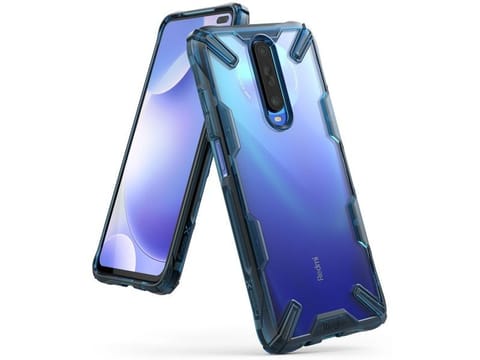 ⁨Etui Ringke Fusion X do Xiaomi Redmi K30/ Poco X2 Space Blue⁩ w sklepie Wasserman.eu