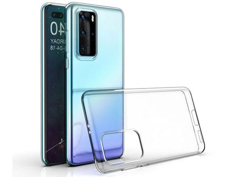 ⁨Etui Huawei P40 Pro silikonowe przezroczyste⁩ w sklepie Wasserman.eu