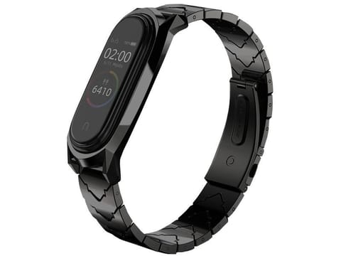 ⁨Bransoletka V-Style GT band Mijobs do Xiaomi Mi Band 3/4 czarna⁩ w sklepie Wasserman.eu