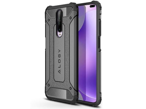 ⁨Etui Alogy Hard Armor do Xiaomi Redmi K30/ Poco X2 szare⁩ w sklepie Wasserman.eu