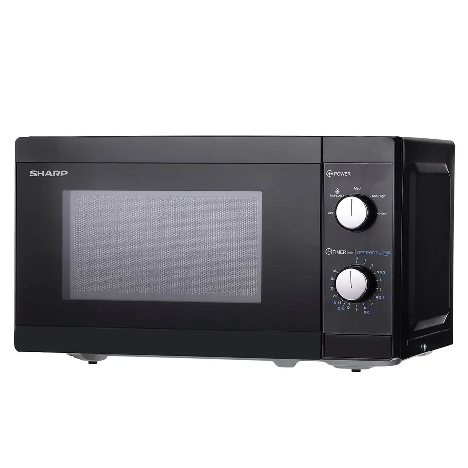 ⁨Sharp YC-MS01E-B microwave Countertop Solo microwave 20 L 800 W Black⁩ at Wasserman.eu