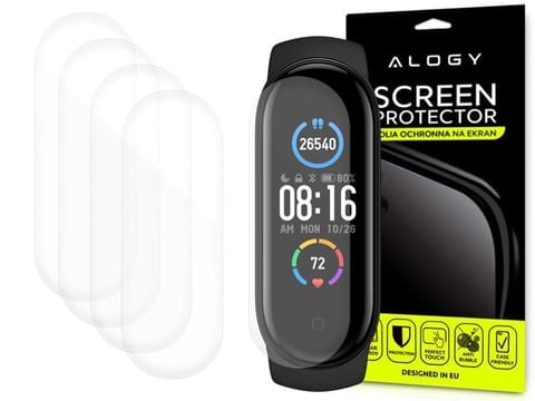 ⁨5x Folia hydrożelowa Alogy Hydrogel do Xiaomi Mi Band 5⁩ w sklepie Wasserman.eu