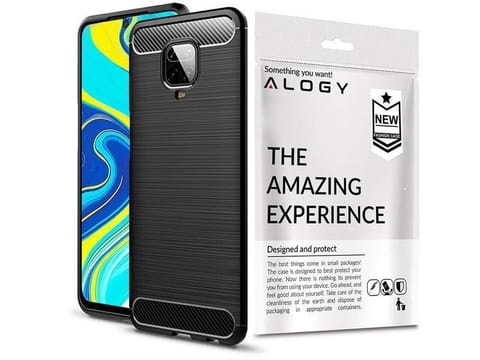 ⁨Etui Alogy Rugged Armor do Xiaomi Redmi Note 9S/ Pro/ Max czarne⁩ w sklepie Wasserman.eu