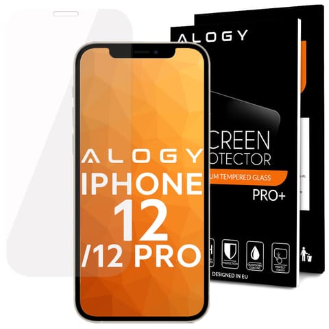 ⁨Szkło hartowane Alogy na ekran do Apple iPhone 12/ 12 Pro 6.1⁩ w sklepie Wasserman.eu
