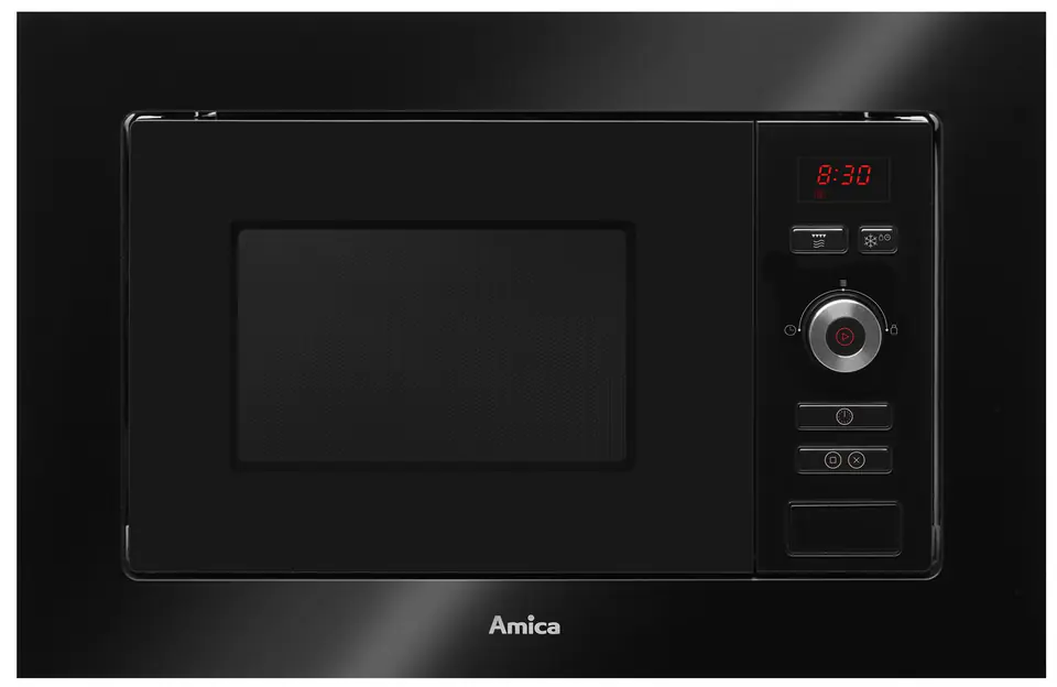 ⁨Amica AMMB20E1GB microwave Built-in Grill microwave 20 L 800 W Black⁩ at Wasserman.eu