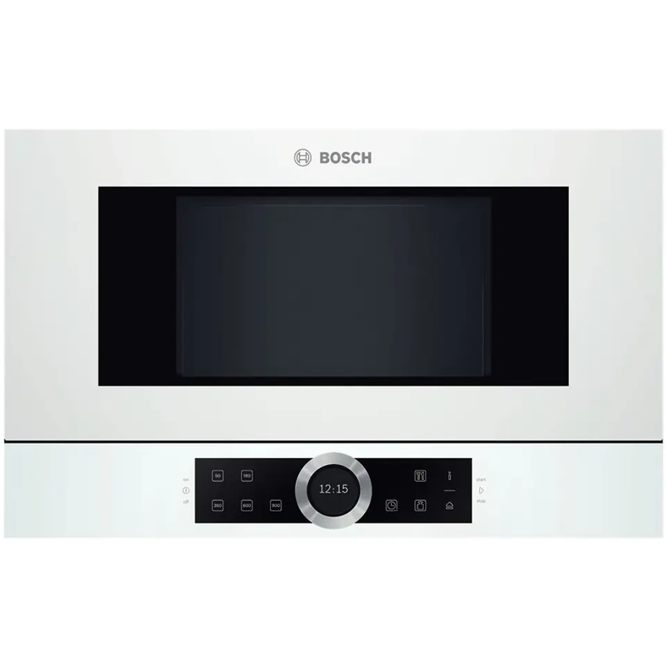 ⁨Microwave oven BOSCH BFL634GW1 (900W; 21l; white)⁩ at Wasserman.eu