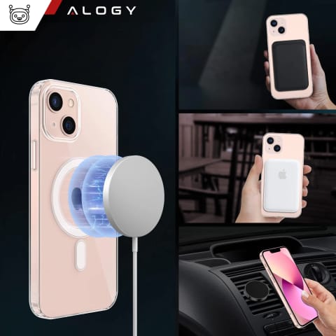 Etui do MagSafe Alogy Ultra Slim Mag do ładowarek Qi do iPhone 12/ Pro Przezroczyste w sklepie Wasserman.eu