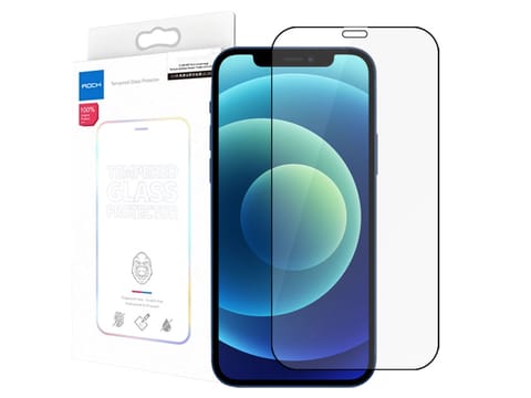 Szkło hartowane Full Glue Rock do Apple iPhone 12 Mini czarne w sklepie Wasserman.eu