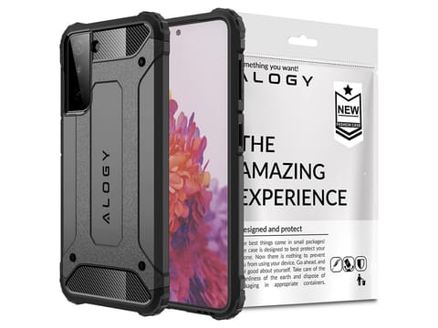 ⁨Etui Alogy Hard Armor do Samsung Galaxy S21 szare⁩ w sklepie Wasserman.eu