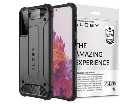 ⁨Etui Alogy Hard Armor do Samsung Galaxy S21 Plus szare⁩ w sklepie Wasserman.eu