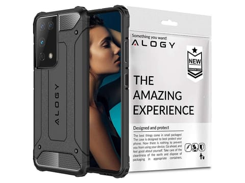 ⁨Etui Alogy Hard Armor do Samsung Galaxy S21 Ultra szare⁩ w sklepie Wasserman.eu