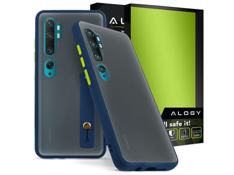 ⁨Etui Alogy Bumper case z paskiem do Xiaomi Mi Note 10/ 10 Pro Granatowe⁩ w sklepie Wasserman.eu