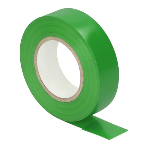 ⁨Taśma izolacyjna zielona, uniepalniona, szerokość 19mm, grubość 0,13mm, długość 20m⁩ w sklepie Wasserman.eu