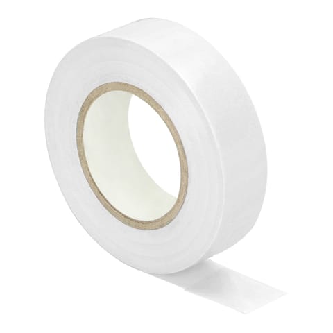 ⁨Zestaw 10 taśm izolacyjnych 19mm, biała, uniepalniona, grubość 0,13mm, długość 20m⁩ w sklepie Wasserman.eu