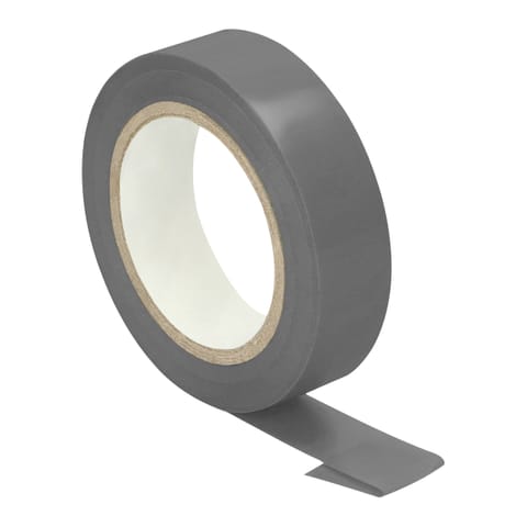 ⁨Taśma izolacyjna szara, uniepalniona, szerokość 15mm, grubość 0,13mm, długość 10m⁩ w sklepie Wasserman.eu