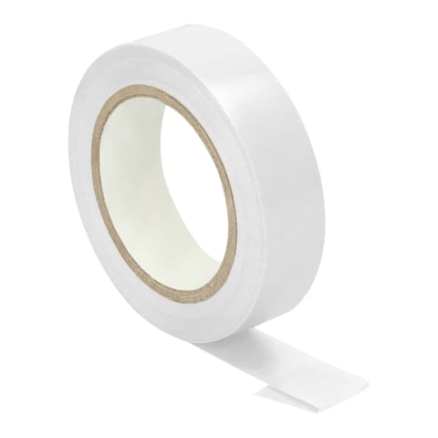 ⁨Zestaw 10 taśm izolacyjnych 15mm, biała, uniepalniona, grubość 0,13mm, długość 10m⁩ w sklepie Wasserman.eu