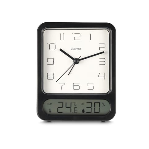 ⁨pag alarm clock thermome ter hygrometer black⁩ at Wasserman.eu