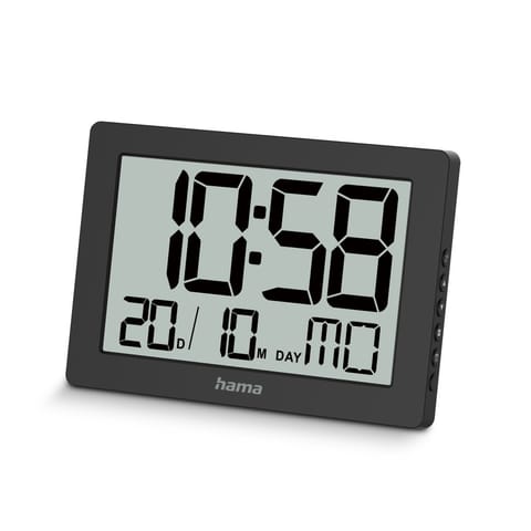 ⁨Digital wall clock ko tao black⁩ at Wasserman.eu