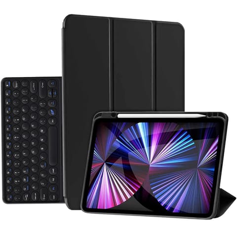 Case Alogy Bluetooth Keyboard Touchpad 4in1 Magnetic Pencil for Apple iPad Pro 12.9 2021 Black at Wasserman.eu