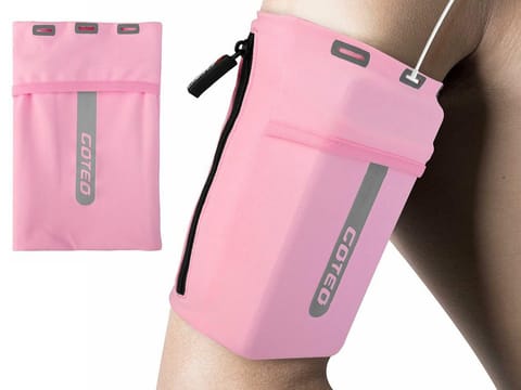 ⁨Etui opaska sportowa Goteo armband na ramię do telefonu L Różowa⁩ w sklepie Wasserman.eu