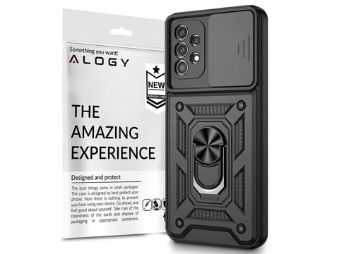 ⁨Etui obudowa Alogy Camshield Stand Ring z osłonką na aparat do Samsung Galaxy A32 5G⁩ w sklepie Wasserman.eu