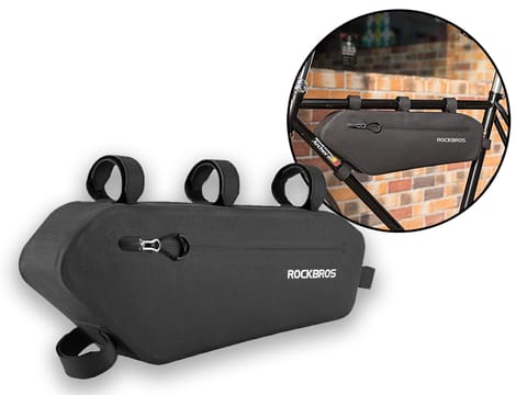 ⁨Etui torba sakwa na rower pod ramę RockBros AS-018 Czarne⁩ w sklepie Wasserman.eu