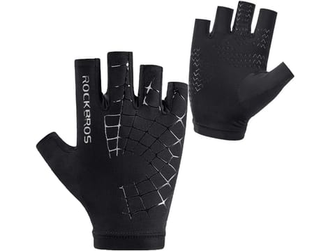 ⁨S unisex cycling gloves RockBros Fingerless Cycling Gloves Breathable⁩ at Wasserman.eu