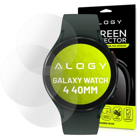 ⁨3x Alogy Hydrogel Film for Samsung Galaxy Watch 4 40mm⁩ at Wasserman.eu