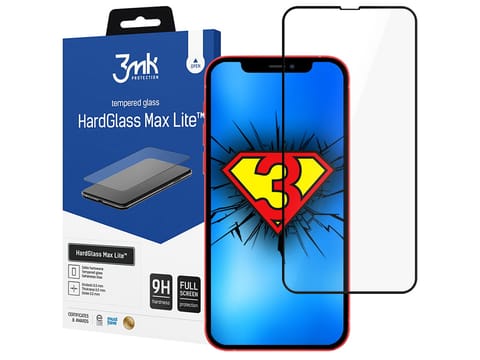 ⁨3mk Szkło hartowane HardGlass Max Lite do Apple iPhone 13 Black⁩ w sklepie Wasserman.eu