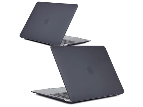 ⁨Etui Alogy Hard Case mat do Apple MacBook Air 13 2021 2020 M1 2019 2018 A2337 A2179 A1932  Czarne⁩ w sklepie Wasserman.eu