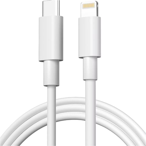 ⁨1m Alogy Fast Charging Cable USB-C to Lightning for Charging 20W White⁩ at Wasserman.eu