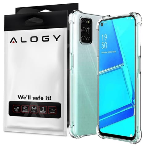 ⁨Etui pancerne ShockProof Alogy do Oppo A54/ A74/ A93 5G Przezroczyste⁩ w sklepie Wasserman.eu