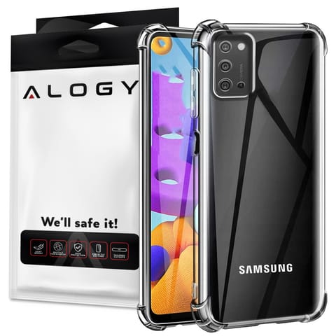 Silikonowe etui pancerne ShockProof Alogy do Samsung Galaxy A03s 164mm Przezroczyste w sklepie Wasserman.eu