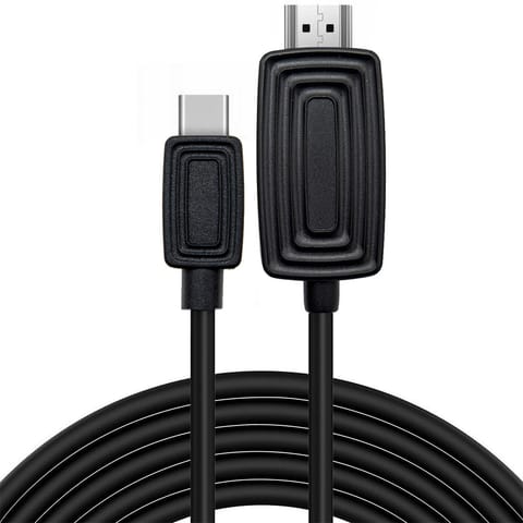 ⁨Cable Alogy adapter HDMI 2.1 to USB-C Type-C HDTV 2K 2m Black⁩ at Wasserman.eu