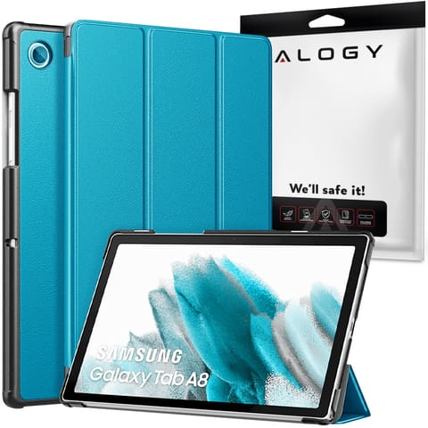 ⁨Alogy Book Cover for Samsung Galaxy Tab A8 2021 SM-X200/SM-X205 Blue⁩ at Wasserman.eu