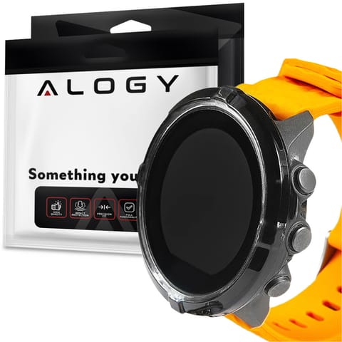 ⁨Etui silikonowe Alogy Case do Suunto Spartan Sport Wrist HR Baro Czarne⁩ w sklepie Wasserman.eu
