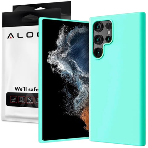 Etui ochronne do telefonu Alogy Thin Soft Case do Samsung Galaxy S22 Ultra Turkusowe w sklepie Wasserman.eu