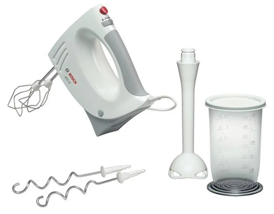 ⁨Bosch MFQ3540 mixer Hand mixer 450 W Grey, White⁩ at Wasserman.eu