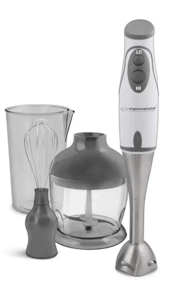 ⁨Esperanza EKM003E blender 0.75 L Immersion blender 450 W Grey, White⁩ at Wasserman.eu