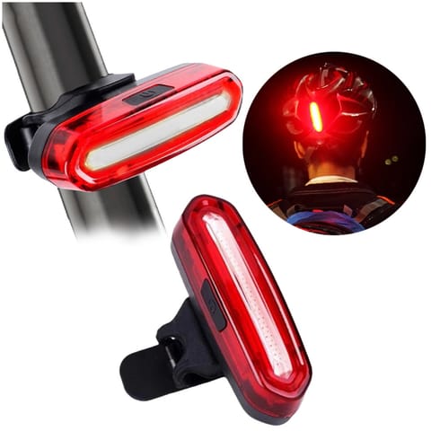 ⁨Mocna lampka rowerowa tylna LED USB Alogy światło oświetlenie wodoodporne na rower Czerwone⁩ w sklepie Wasserman.eu