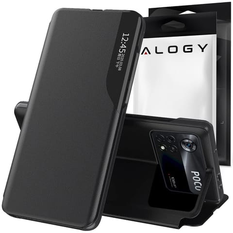 ⁨Alogy Smart View Cover with Flip Leather Wallet for Xiaomi Poco M4 Pro 4G/LTE⁩ at Wasserman.eu
