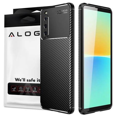 Armored Case Case Alogy TPU Carbon Case for Sony Xperia 10 IV 2022 Black at Wasserman.eu
