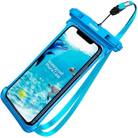 ⁨Etui wodoodporne Fonken wodoszczelne uniwersalne IPX8 do 6.5 Niebieskie⁩ w sklepie Wasserman.eu