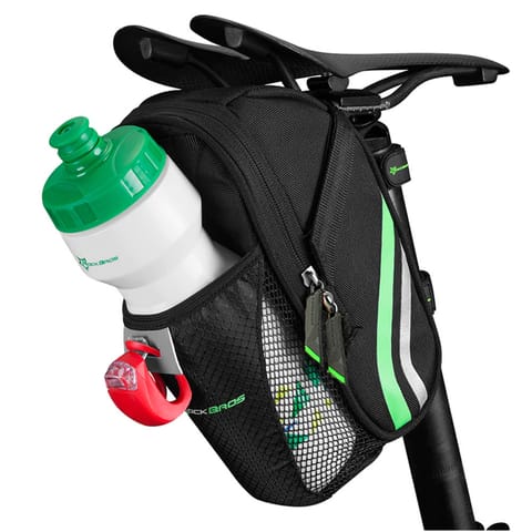 ⁨Torba rowerowa RockBros C7-BK sakwa na rower na bidon podsiodłowa pod siodełko Czarna⁩ w sklepie Wasserman.eu