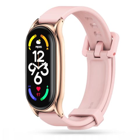 ⁨Pasek gumowy Iconband Pro do Xiaomi Mi Smart Band 7 Pink⁩ w sklepie Wasserman.eu