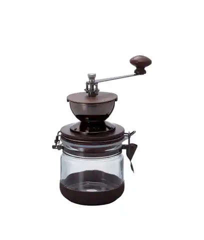 ⁨Hario CMHN-4 coffee grinder Burr grinder Black, Transparent, Wood⁩ at Wasserman.eu
