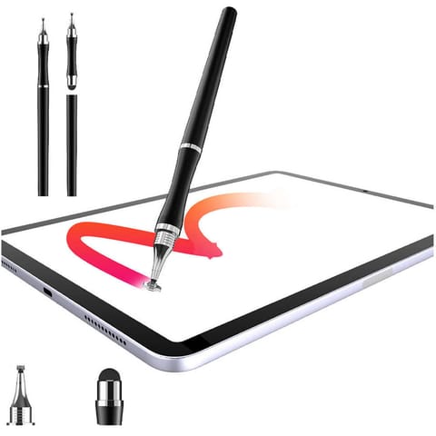 ⁨2in1 Alogy Capacitive Touch Stylus for Tablet Phone Screen Black⁩ at Wasserman.eu