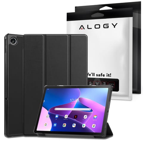 ⁨Alogy Book Cover Case for Lenovo M10 Plus 10.6" TB-125F / TB-128F Black⁩ at Wasserman.eu