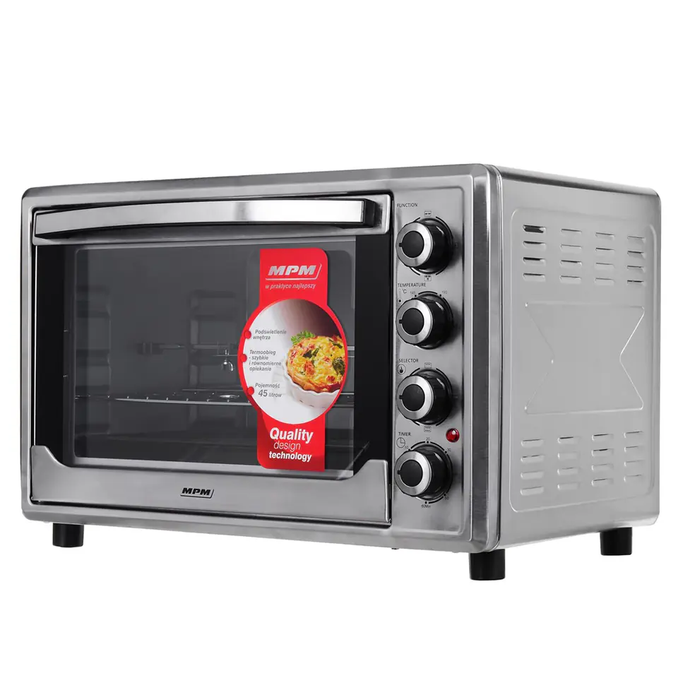 Piekarnik MPM MPE-08T (Mechaniczne; 2000W; srebrny) w sklepie Wasserman.eu