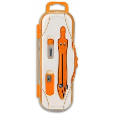 ⁨Cyrkiel szkolny z grafitem 2mm ( grafity +temperówka) PC-101 żółty w etui TT7631 PENMATE⁩ w sklepie Wasserman.eu
